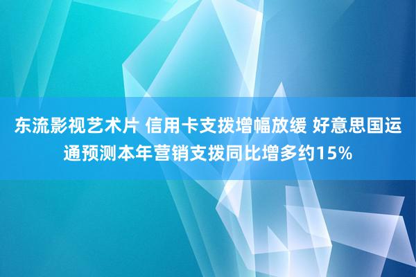 东流影视艺术片 信用卡支拨增幅放缓 好意思国运通预测本年营销支拨同比增多约15%