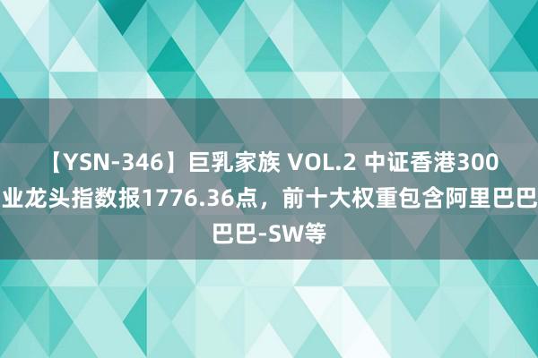 【YSN-346】巨乳家族 VOL.2 中证香港300细分行业龙头指数报1776.36点，前十大权重包含阿里巴巴-SW等