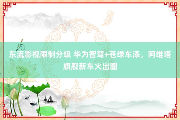 东流影视限制分级 华为智驾+苍绿车漆，阿维塔旗舰新车火出圈