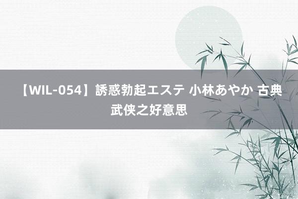 【WIL-054】誘惑勃起エステ 小林あやか 古典武侠之好意思