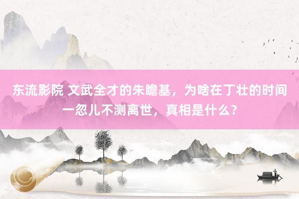 东流影院 文武全才的朱瞻基，为啥在丁壮的时间一忽儿不测离世，真相是什么？