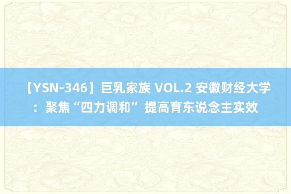 【YSN-346】巨乳家族 VOL.2 安徽财经大学：聚焦“四力调和” 提高育东说念主实效