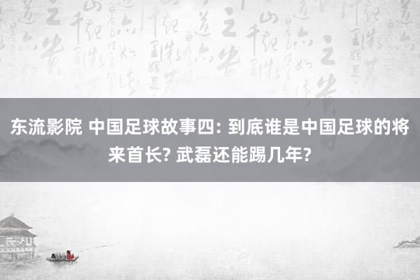 东流影院 中国足球故事四: 到底谁是中国足球的将来首长? 武磊还能踢几年?