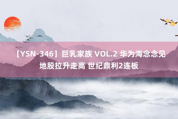 【YSN-346】巨乳家族 VOL.2 华为海念念见地股拉升走高 世纪鼎利2连板