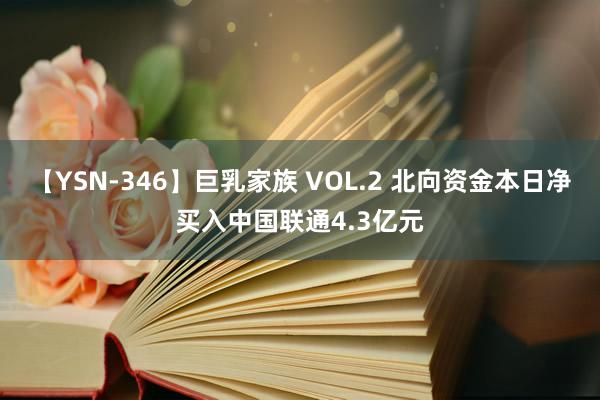 【YSN-346】巨乳家族 VOL.2 北向资金本日净买入中国联通4.3亿元