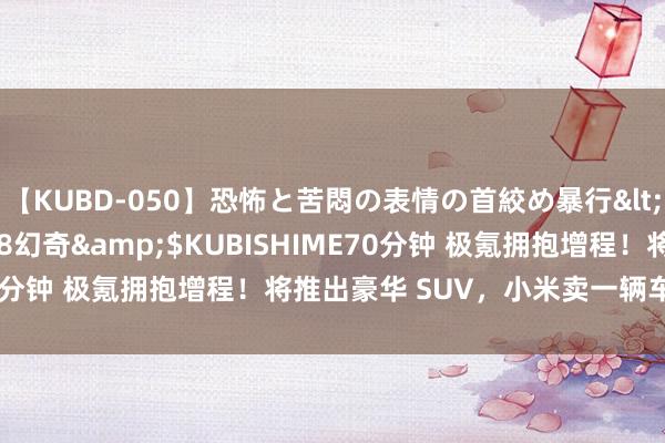 【KUBD-050】恐怖と苦悶の表情の首絞め暴行</a>2013-03-18幻奇&$KUBISHIME70分钟 极氪拥抱增程！将推出豪华 SUV，小米卖一辆车亏 6 万元